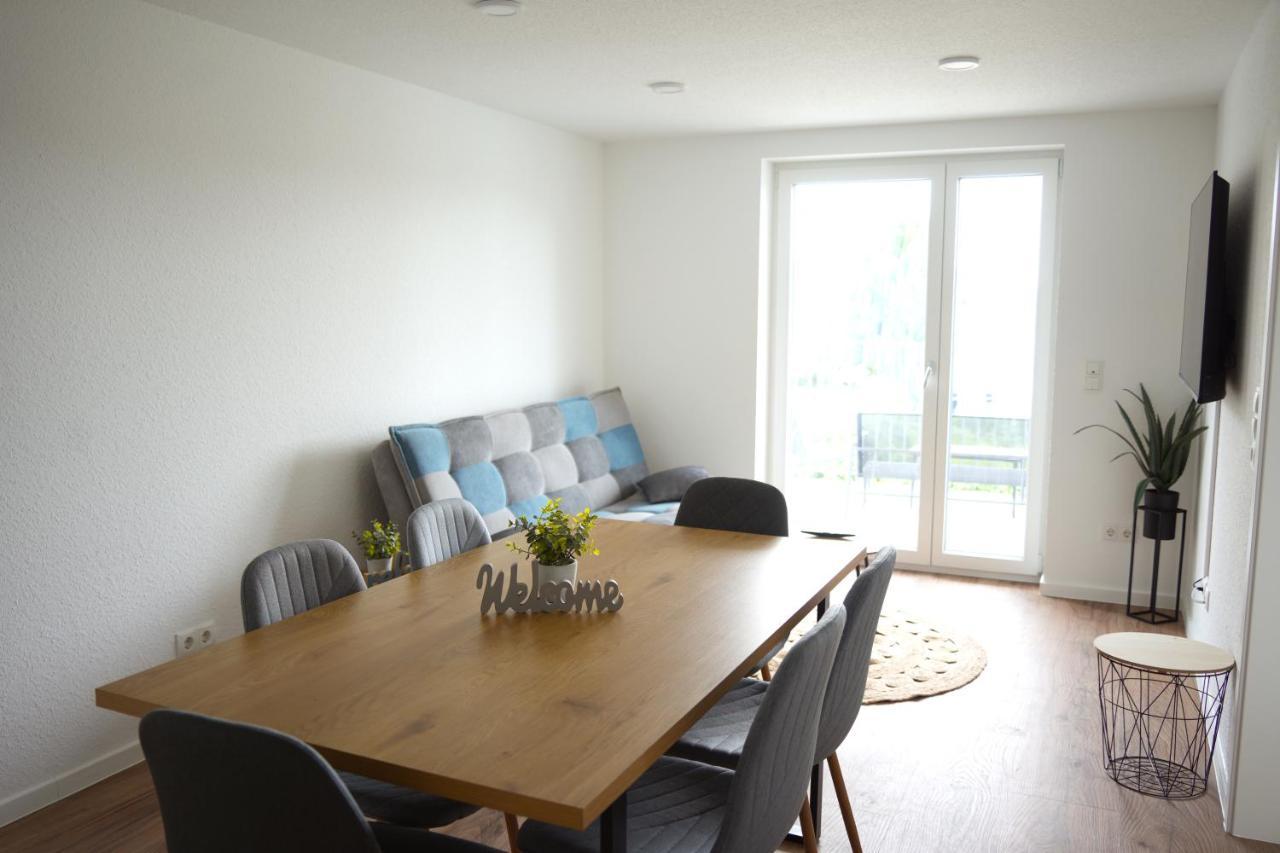 Exklusive Neubauwohnung Mit Wundervoller Aussicht Naehe Europapark Und Rulantica Burgheim Bagian luar foto